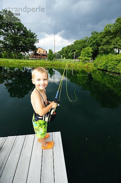 Kids fishing.