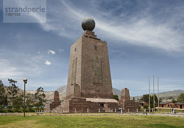 Mitad del Mundo  San Antonio de Pichincha  Ecuador  Südamerika  Amerika