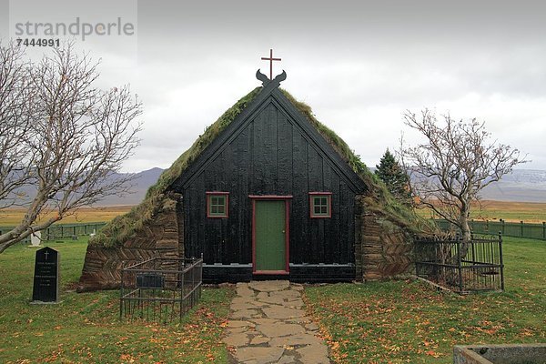 Torfkirche Víðimýri  Skagafjördur  Island