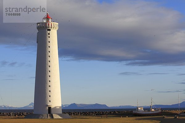 Neuer Leuchtturm von Gardur  Reykjanes  Island