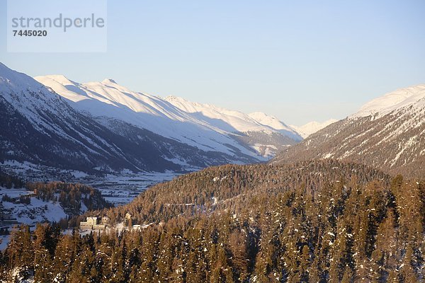 Sankt Moritz  Engadin  Kanton Graubünden  Schweiz  Europa