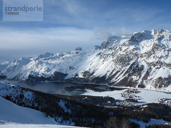 Sils-Maria  Sils im Engadin  Kanton Graubünden  Schweiz  Europa