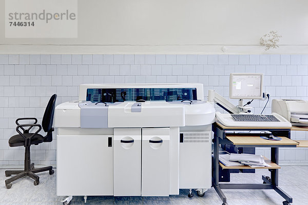 Medical Diagnostics Center  Machinery in blood test laboratory