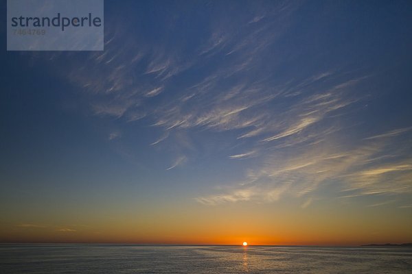 Sonnenaufgang  Meer  Nordamerika  Mexiko  Baja California  Kalifornien