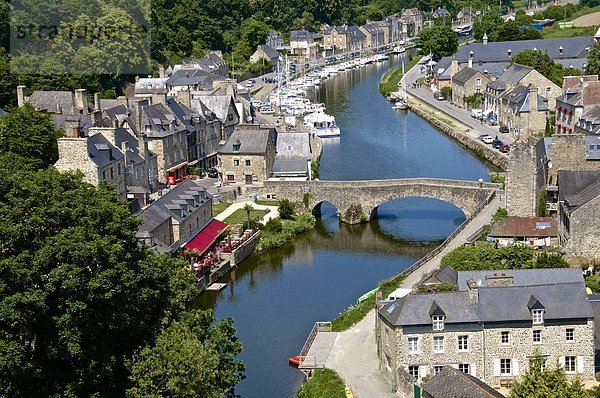 Hafen  Frankreich  Europa  Stein  Tal  Brücke  Fluss  Bretagne  Dinan