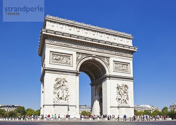 Arc de Triomphe  Paris  Frankreich  Europa