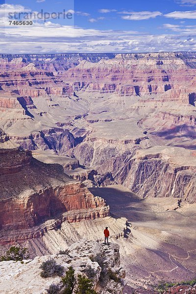 Vereinigte Staaten von Amerika  USA  nahe  Ignoranz  wandern  Nordamerika  Arizona  Grand Canyon Nationalpark  zeigen  Einsamkeit  UNESCO-Welterbe  South Rim