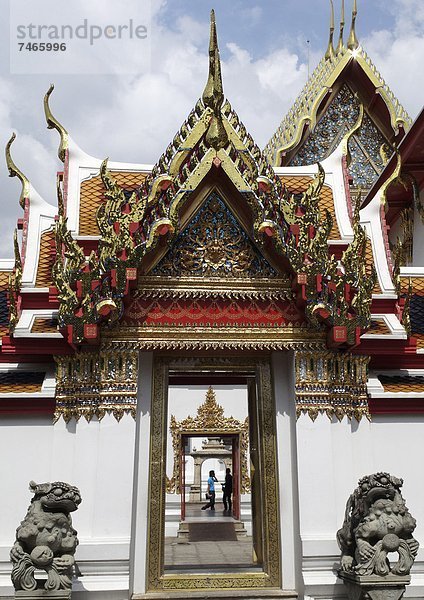 Kreuzgang  Bangkok  Hauptstadt  nahe  Südostasien  Asien  Chedi  Thailand  Wat Po