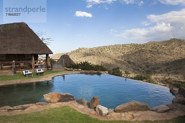 Ostafrika Weite Lodge Landhaus Reichtum Safari Ansicht Afrika Unendlichkeit Kenia