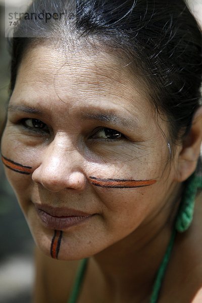 nahe  Frau  Indianer  Portrait  Bahia  Brasilien  Porto  Südamerika