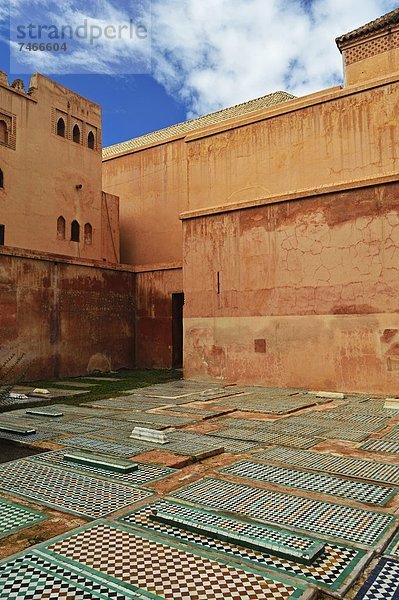 Nordafrika  Afrika  Marrakesch  Marokko  Saadier-Gräber  Saadier-Mausoleum