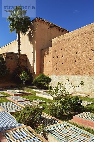 Nordafrika  Afrika  Marrakesch  Marokko  Saadier-Gräber  Saadier-Mausoleum