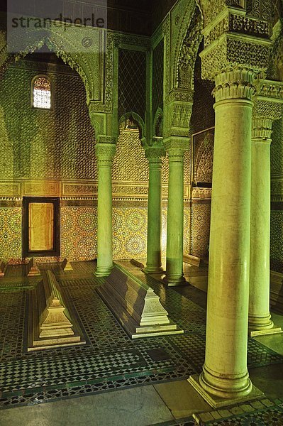 Nordafrika  Afrika  Marrakesch  Marokko  Saadier-Gräber  Saadier-Mausoleum