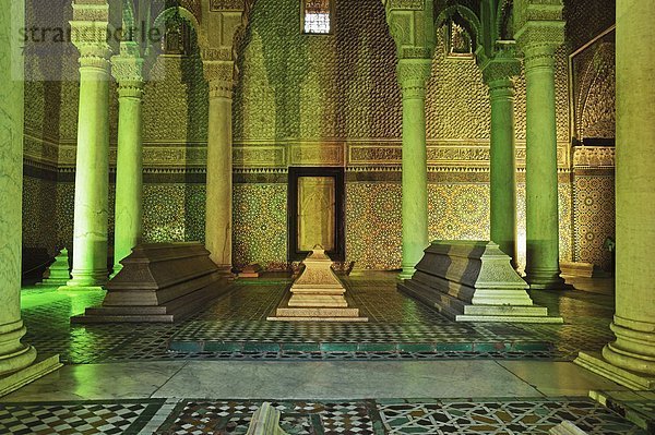 Nordafrika  Afrika  Marrakesch  Marokko  Saadier-Gräber  Saadier-Mausoleum