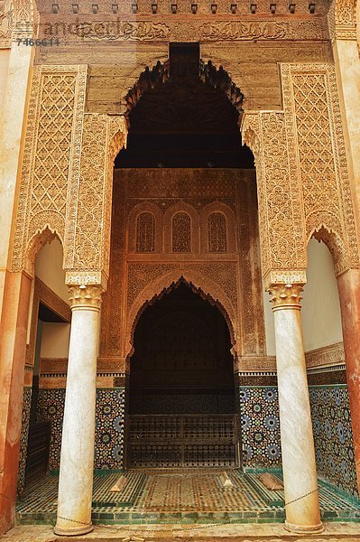 Nordafrika  Afrika  Marrakesch  Marokko  Saadier-Gräber  Saadier-Mausoleum