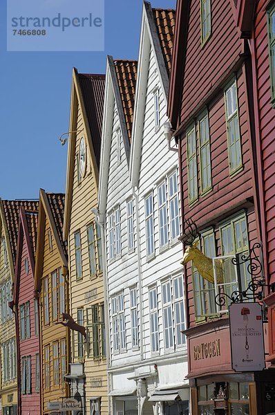 Europa Norwegen UNESCO-Welterbe Bergen Hordaland Skandinavien