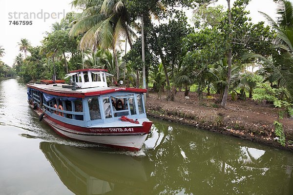 Reise  Boot  Fähre  Asien  Indien  Kerala