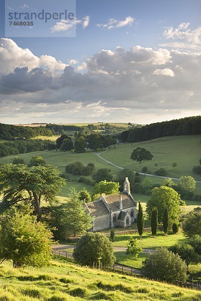 Europa  Schönheit  Ländliches Motiv  ländliche Motive  Großbritannien  umgeben  Regenwald  Jungfrau Maria  Madonna  England  Gloucestershire