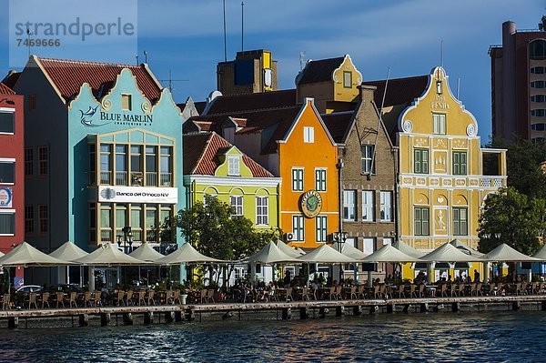 Niederländische Antillen Gebäude Karibik Mittelamerika UNESCO-Welterbe Curacao niederländisch Willemstad