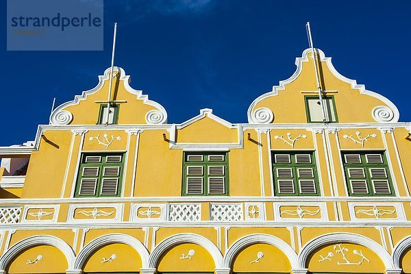 Niederländische Antillen Gebäude bunt Karibik Mittelamerika UNESCO-Welterbe Curacao niederländisch Willemstad