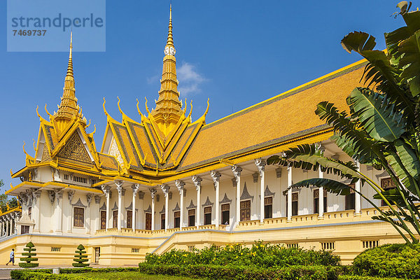 Thronhalle  Königspalast  Phnom Penh  Kambodscha  Indochina  Südostasien  Asien