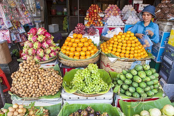 Phnom Penh  Hauptstadt  Frucht  Südostasien  Vietnam  Asien  Kambodscha  Hauptmarkt