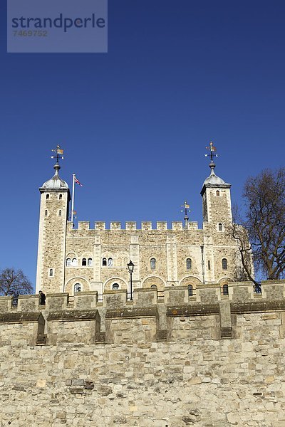 Europa  Palast  Schloß  Schlösser  Großbritannien  London  Hauptstadt  weiß  Monarchie  1  UNESCO-Welterbe  England