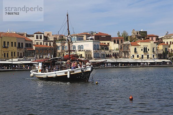 Hafen Europa Tradition Boot Venetien Chania Kreta Griechenland Griechische Inseln