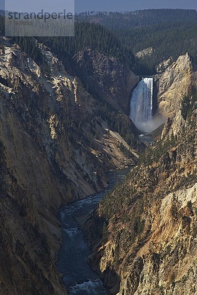 Vereinigte Staaten von Amerika  USA  Ehrfurcht  Fluss  Nordamerika  Yellowstone Nationalpark  UNESCO-Welterbe  Schlucht  Wyoming