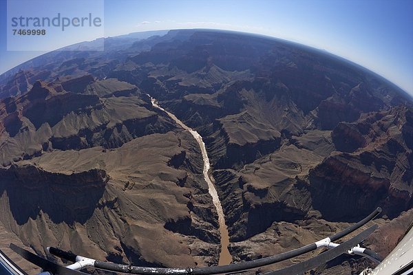 Vereinigte Staaten von Amerika  USA  Fotografie  Ehrfurcht  Fluss  Nordamerika  Arizona  Hubschrauber  Grand Canyon Nationalpark  UNESCO-Welterbe  Fernsehantenne  Schlucht  Colorado