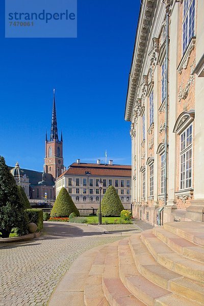 Stockholm  Hauptstadt  Europa  Hintergrund  Kirche  Kirchturm  Riddarholmskyrkan  Riddarholmen  Skandinavien  Schweden