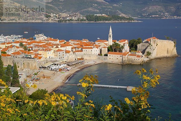 Europa Montenegro Ansicht der Altstadt