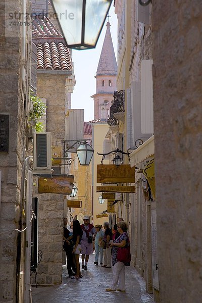 Europa  Straße  Stadt  Montenegro  schmal  alt