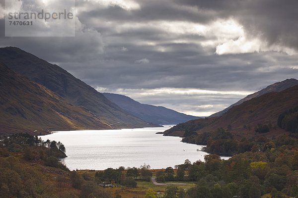 Europa  Wolke  Großbritannien  Sturm  unterhalb  See  Argyll and Bute  schwer  Schottland