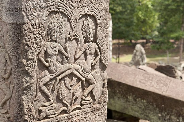 Der Bayon  Angkor Thom  Angkor  UNESCO Weltkulturerbe  Siem ernten  Kambodscha  Indochina  Südostasien  Asien