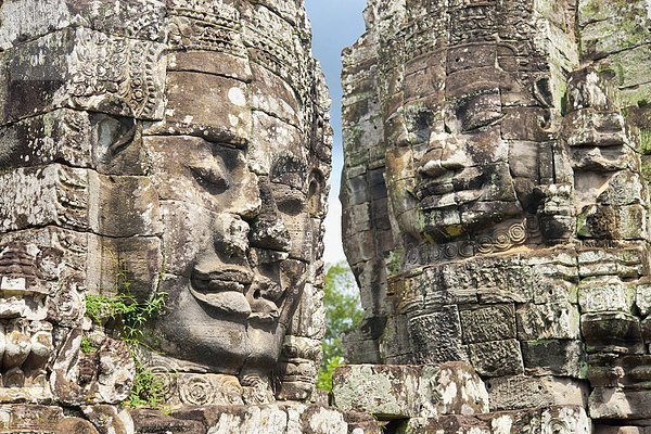 Der Bayon  Angkor Thom  Angkor  UNESCO Weltkulturerbe  Siem ernten  Kambodscha  Indochina  Südostasien  Asien