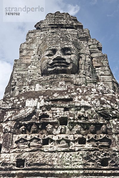 Der Bayon  Angkor Thom  Angkor  UNESCO Weltkulturerbe  Siem ernten  Kambodscha  Indochina  Südostasien  Asien