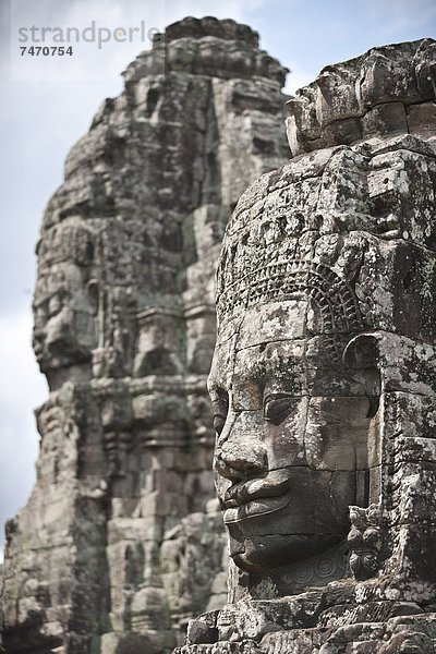 Der Bayon  Angkor Thom  Angkor  UNESCO Weltkulturerbe  Siem ernten  Kambodscha  Indochina  Südostasien  Asien