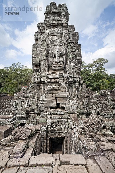 Der Bayon  Angkor Thom  Angkor  UNESCO Weltkulturerbe  Siem ernten  Kambodscha  Indochina  Südostasien  Asien