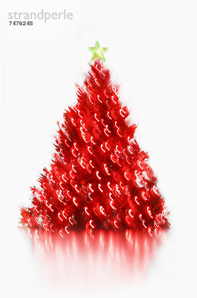 Baum  Weihnachten  rot