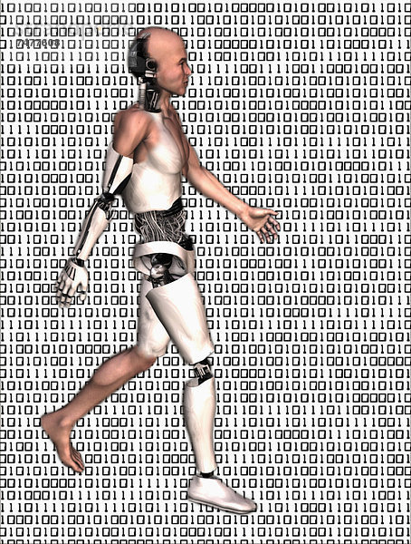 gehen  Hintergrund  Binärcode  Roboter  Code