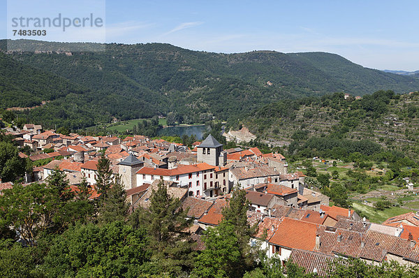 Frankreich Europa Landschaft Region In Nordamerika Aveyron Midi Pyrenees