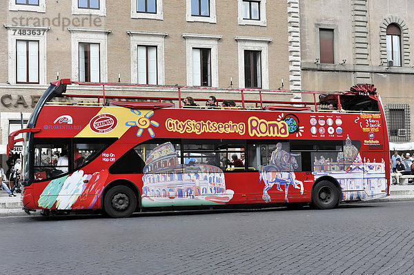 CitySightseeing Roma  Besichtigungstour  Touristenbus  Rom  Italien  Europa