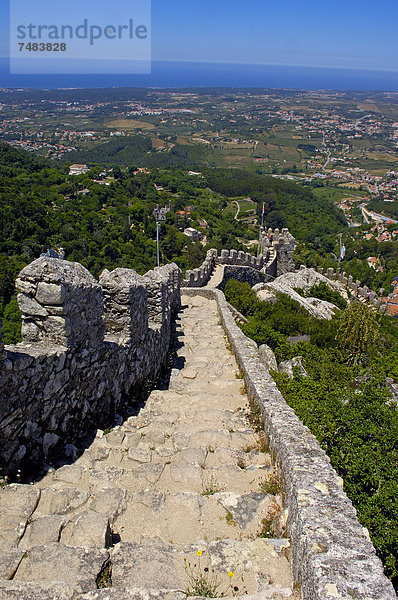 Castelo dos Mouros  Burganlage  Sintra  Portugal  Europa