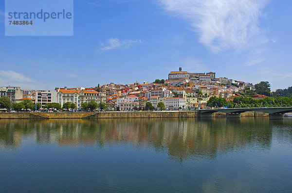 Europa Stadt Geschichte Fluss Coimbra Portugal