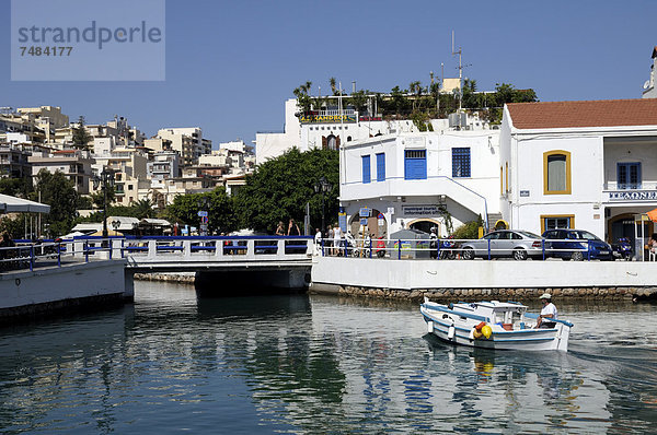 Voulismeni-See  Agios Nikolaos  Kreta  Griechenland  Europa