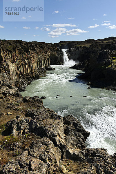 Aldeyjarfoss Wasserfall  Sprengisandur  Nordisland  Island  Europa