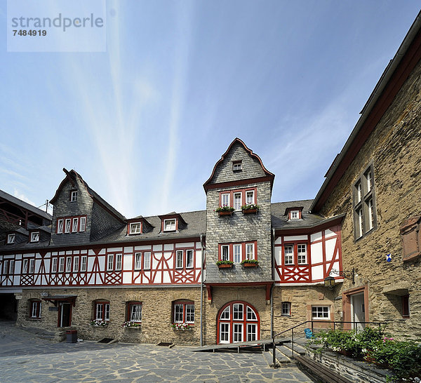 Jugendherberge Burg Stahleck  Bacharach  UNESCO Weltkulturerbe  Rheinland-Pfalz  Deutschland  Europa
