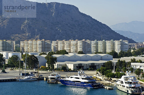 Hafen Stadt Ansicht Antalya Container Türkei