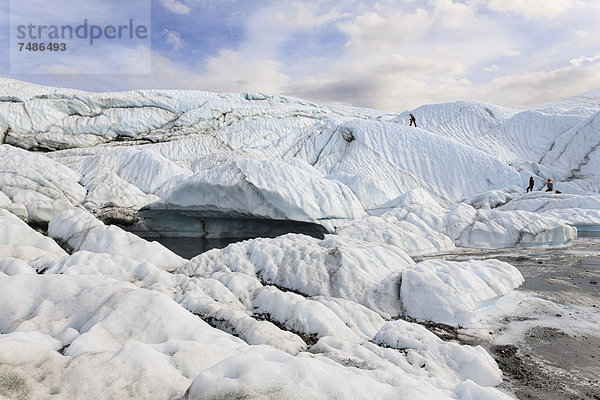 USA  Alaska  Blick auf den Matanuska Gletscher